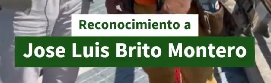 Reconocimiento a Jose Luis Brito Montero